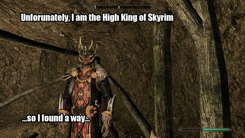 Illustration for article titled Okay, Maybe The High King of Skyrim Can Be A Nice Guy. Sorta.